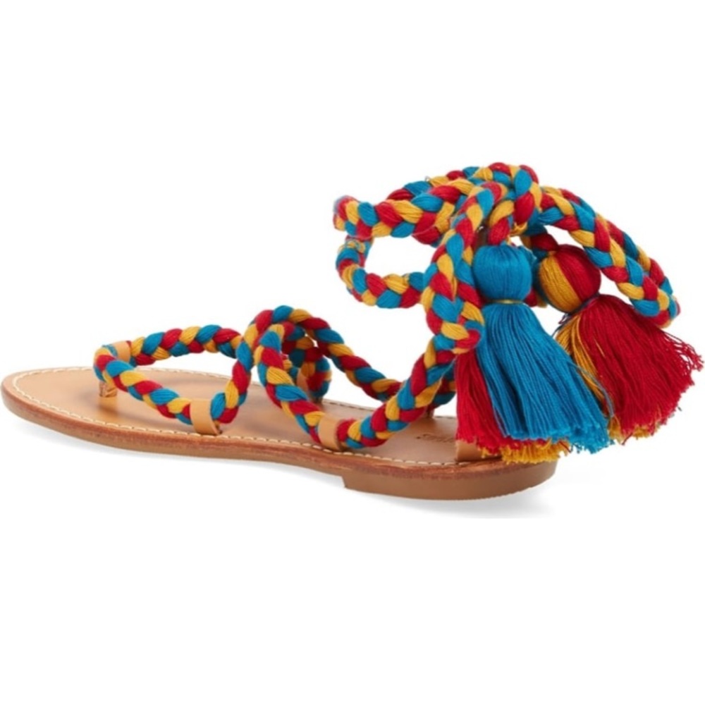 ‼️SOLD‼️Soludos wraparound tassle tie front sandal